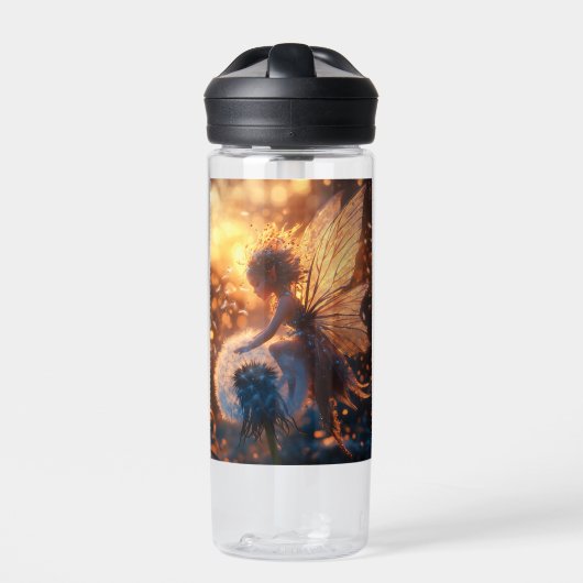 Schöne Sonnenblume mit Lüster Trinkflasche (Vorderseite)