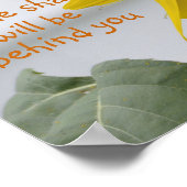 Schöne Sonnenblume Motivierend Poster (Ecke)