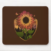 Schöne Sonnenblume Mousepad (Vorne)