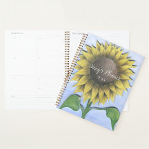 Schöne Sonnenblume Planer