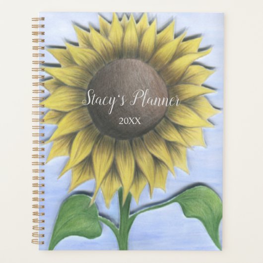 Schöne Sonnenblume Planer (Vorderseite)