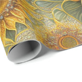 Schöne Sonnenblume Populäre Sammlung Geschenkpapier (Rolleneckpunkt)