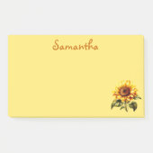 Schöne Sonnenblume Post-it Klebezettel (Vorderseite)