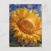 Schöne Sonnenblume Postkarte (Vorderseite)