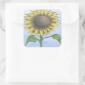 Schöne Sonnenblume Quadratischer Aufkleber (Tasche)