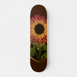 Schöne Sonnenblume Skateboard