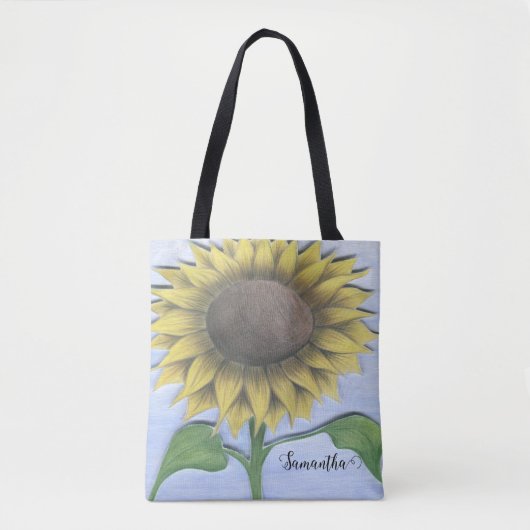 Schöne Sonnenblume Tasche (Vorderseite)