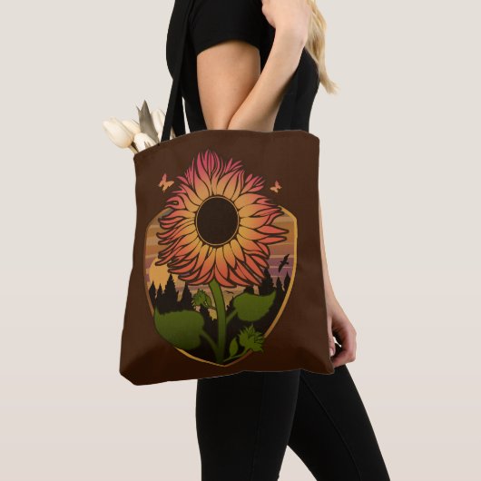 Schöne Sonnenblume Tasche (Von Nahem)