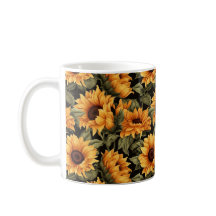 Schöne Sonnenblume Tasse