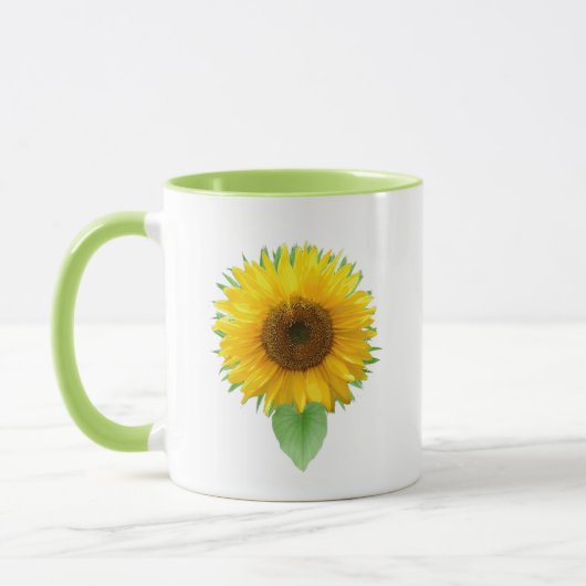 Schöne Sonnenblume & Tasse (Links)