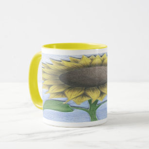 Schöne Sonnenblume Tasse