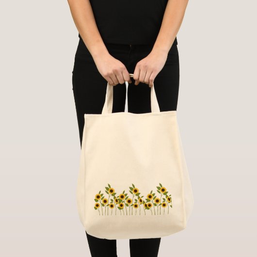 Schöne Sonnenblume Tote Tasche (Vorderseite (Produkt))