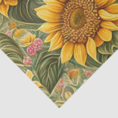 Schöne Sonnenblume Trendy Collection Seidenpapier (Ausschnitt)