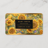 Schöne Sonnenblume Trendy Collection Visitenkarte (Vorderseite)