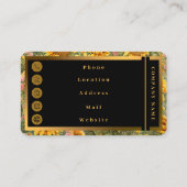 Schöne Sonnenblume Trendy Collection Visitenkarte (Rückseite)