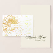 Schöne Sonnenblume Vielen Dank Folienkarte (Anzeige)