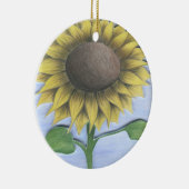 Schöne Sonnenblume Zeichnend Keramik Ornament (Rechts)
