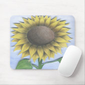 Schöne Sonnenblume Zeichnend Mousepad (Mit Mouse)