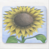 Schöne Sonnenblume Zeichnend Mousepad (Vorne)