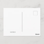 Schöne Sonnenblume Zeichnend Postkarte (Rückseite)