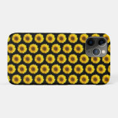Schöne Sonnenblumen auf schwarz Case-Mate iPhone Hülle (Rückseite (Horizontal))
