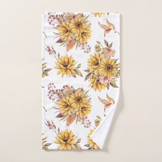 Schöne Sonnenblumen Badhandtuch Set (Handtuch)
