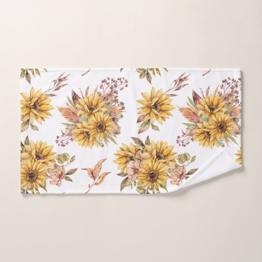 Schöne Sonnenblumen Badhandtuch Set (Handtuch)
