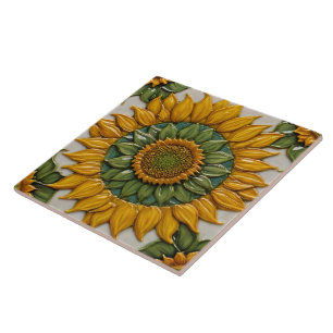 Schöne Sonnenblumen Beliebte Kollektion Fliese