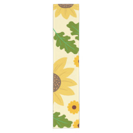 Schöne Sonnenblumen-Dekoration  Kurzer Tischläufer