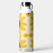 Schöne Sonnenblumen-Dekoration Trinkflasche (Vorderseite)