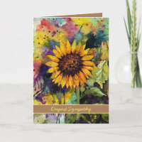 Schöne Sonnenblumen im Wasser