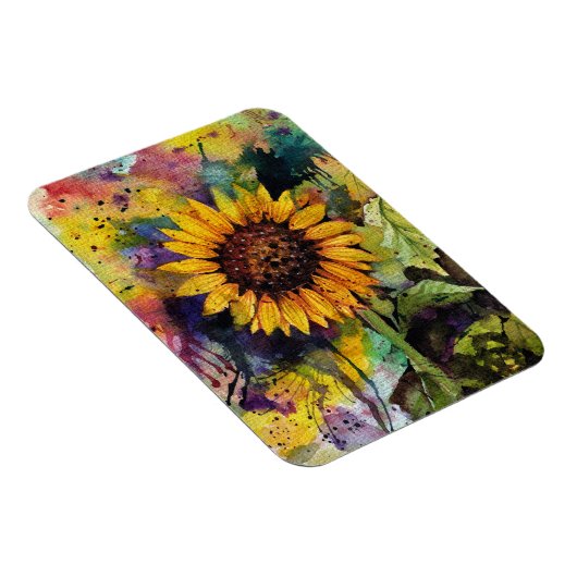 Schöne Sonnenblumen im Wasser Magnet (Rechte Seite)