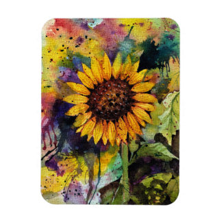 Schöne Sonnenblumen im Wasser Magnet