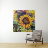 Schöne Sonnenblumen im Wasser Wandteppich (Beispiel (Horizontal))