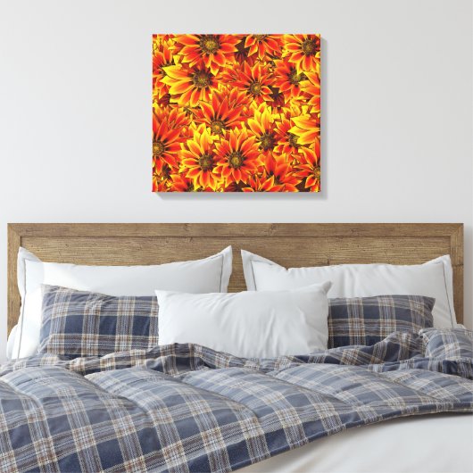 Schöne Sonnenblumen Leinwanddruck (Insitu (Schlafzimmer))