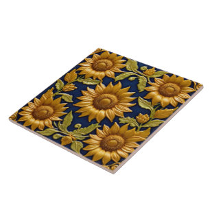 Schöne Sonnenblumen Moderne Kollektion Fliese