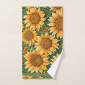 Schöne Sonnenblumen Moderne Sammlung Badhandtuch Set (Handtuch)