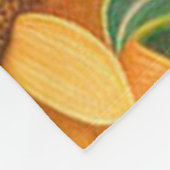 Schöne Sonnenblumen Moderne Sammlung Fleecedecke (Ecke)
