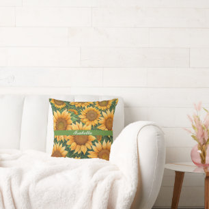 Schöne Sonnenblumen Moderne Sammlung Kissen