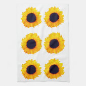 Schöne Sonnenblumen Orange Black Yellow 4Nina Geschirrtuch (Vertikal)