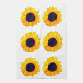 Schöne Sonnenblumen Orange Black Yellow 4Nina Geschirrtuch