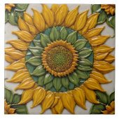 Schöne Sonnenblumen Populäre Sammlung Fliese (Vorderseite)