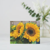 Schöne Sonnenblumen Postkarte (Stehend Vorderseite)