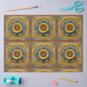 Schöne Sonnenblumen Trendy Collection Seidenpapier (Basteln)