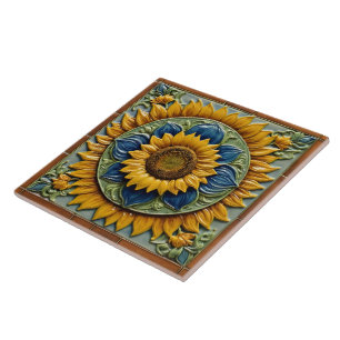 Schöne Sonnenblumen-Trendy-Kollektion Fliese