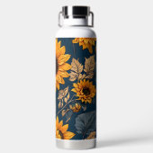 Schöne Sonnenblumen Trinkflasche (Rückseite)