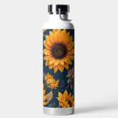 Schöne Sonnenblumen Trinkflasche (links)