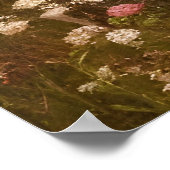 Schöne Sonnenblumen Wildblumen rot-blau Poster (Ecke)