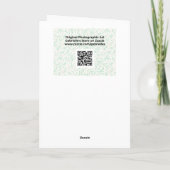 Schöne Sonnenblumenprofil Leuchtende Blume Karte (Rückseite)