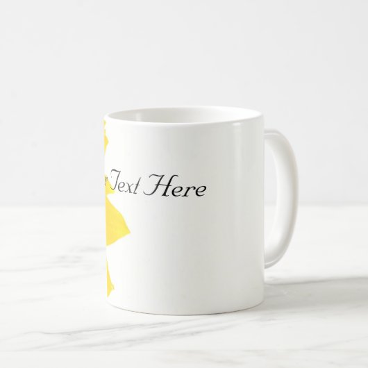 Schöne Sonnenblumenvorlage Kaffeetasse (VorderseiteRechts)